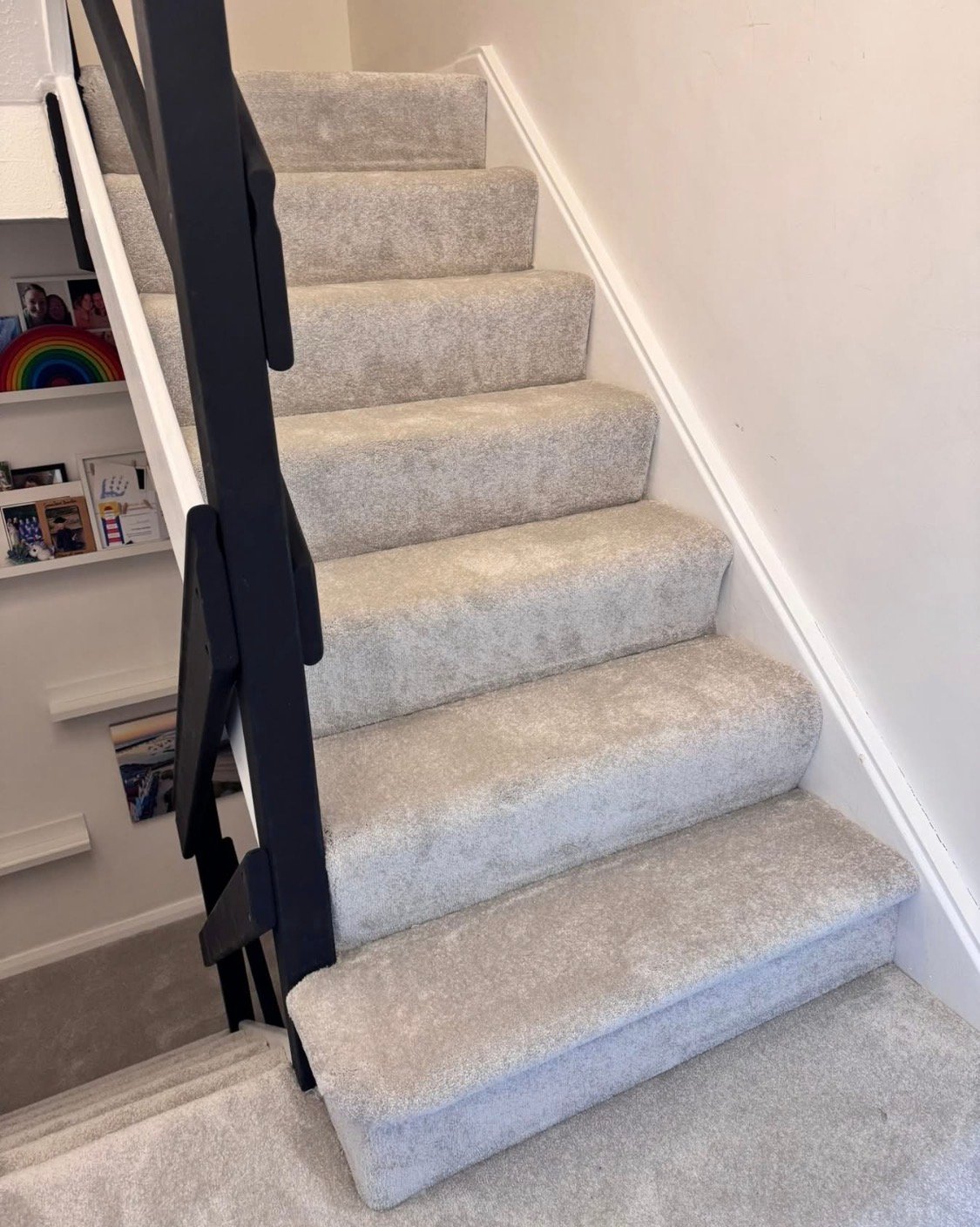 Bright room with newly fitted herringbone floor